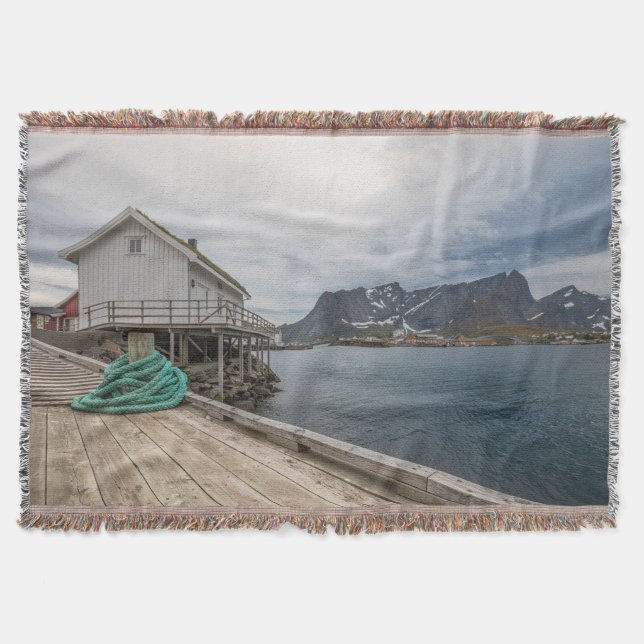 Lofoten Norway Throw Blanket (Front)