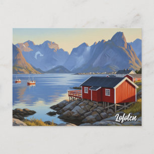 Lofoten Norway Travel Postcard