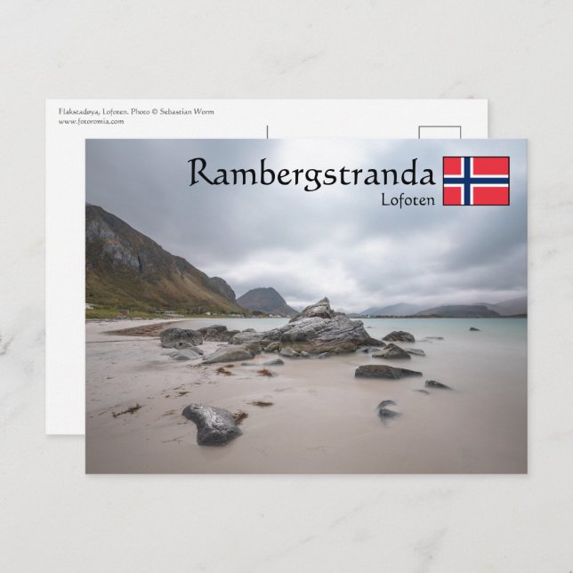 Lofoten Ramberg Beach Postcard (Front/Back)