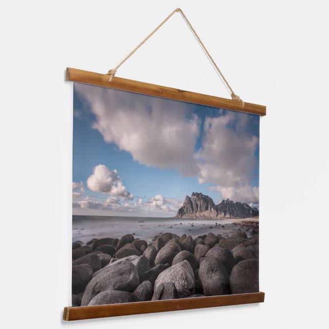 Lofoten Uttakleiv Hanging Tapestry (Angled)