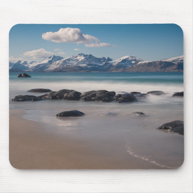 Lofoten Vikten Beach Mouse Pad (Front)