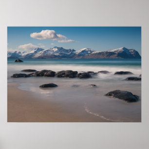 Lofoten Vikten Beach Poster