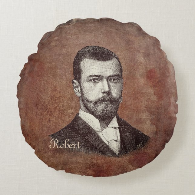 Loft industrial double-sided steampunk bike custom round cushion (Front)