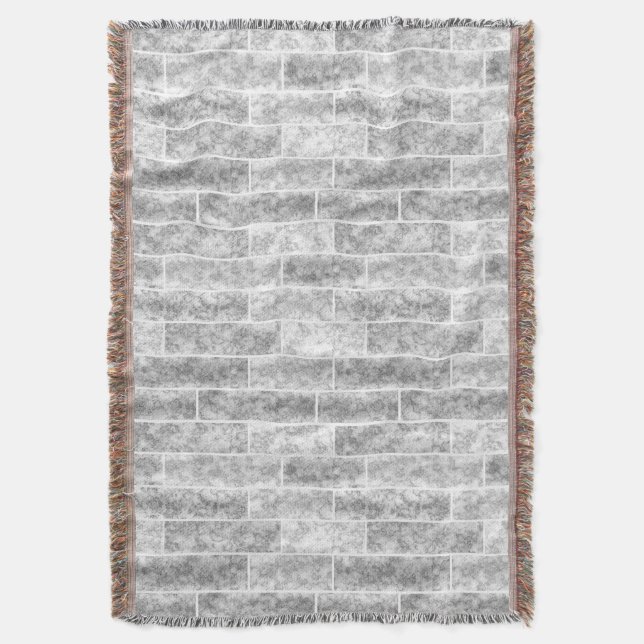 loft, light grey throw blanket (Front Vertical)