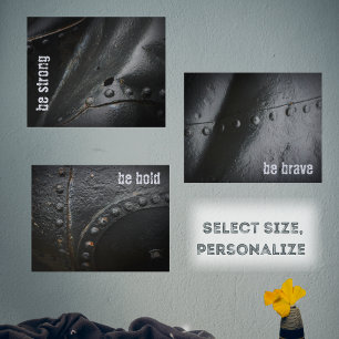 Loft style minimalist black metal