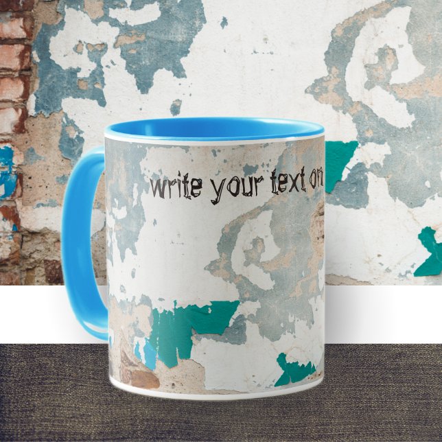 Loft style old painted brick wall  mug (Creator Uploaded)