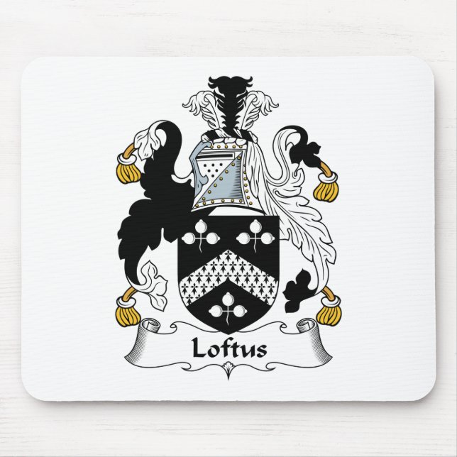 Loftus Family Crest Mouse Pad (Front)