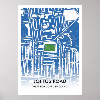 Loftus Road Poster – Home of Queens Park Rangers