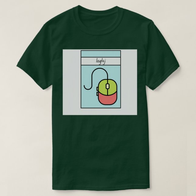 Log4j Hacker Programmer T-Shirt (Design Front)