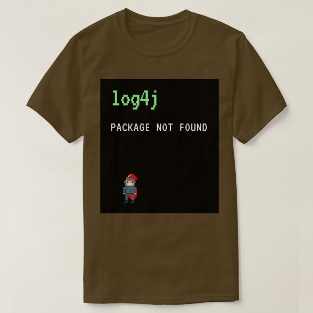 Log4j Java Programmer Humour T-Shirt (Design Front)