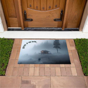 Log Cabin by the Haunted Lake Doormat