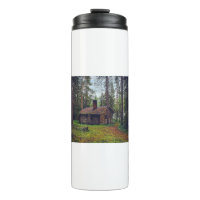 Log Cabin Cottage House Home Finland Landscape