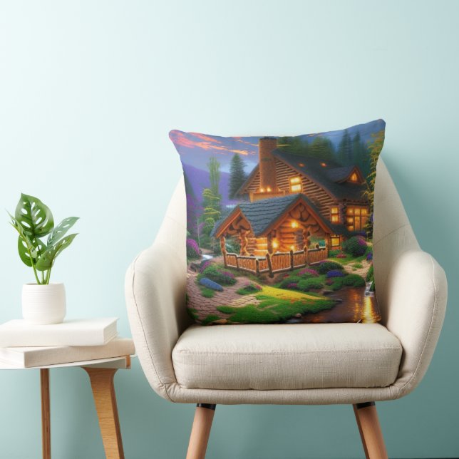 Log Cabin Getaway Cushion (Chair)