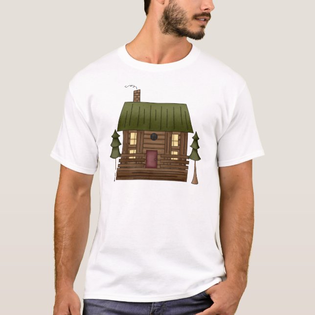 Log Cabin Home T-Shirt (Front)