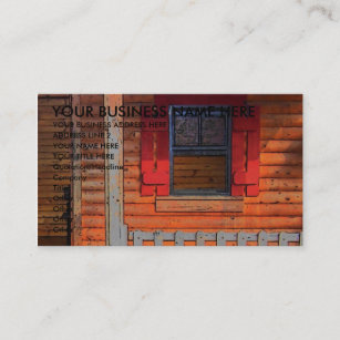 Log Cabin House Business Card