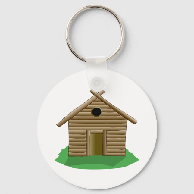 Log Cabin Key Ring (Front)