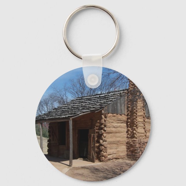 Log Cabin Key Ring (Front)