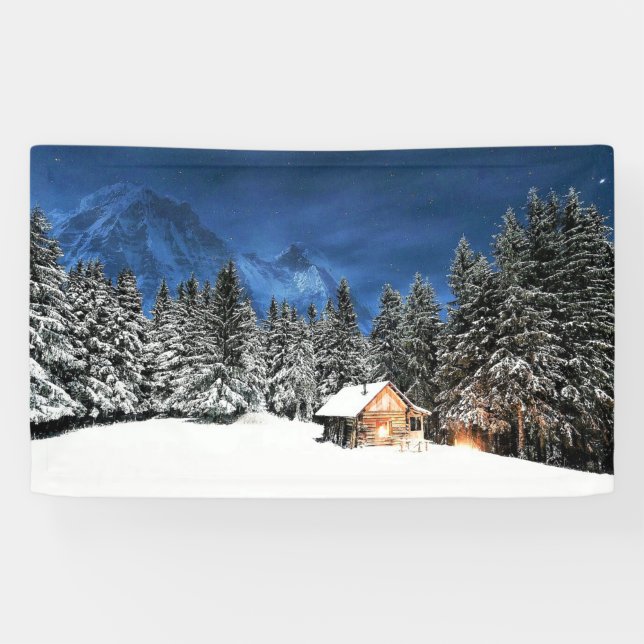 Log Cabin Mountain View Banner (Horizontal)