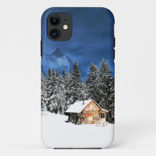 Log Cabin Mountain View iPhone 11 Case