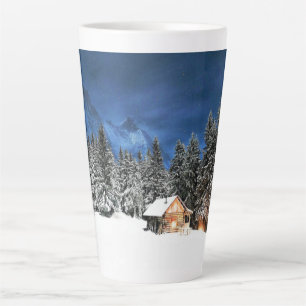 Log Cabin Mountain View Latte Mug