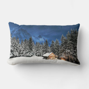 Log Cabin Mountain View Lumbar Cushion