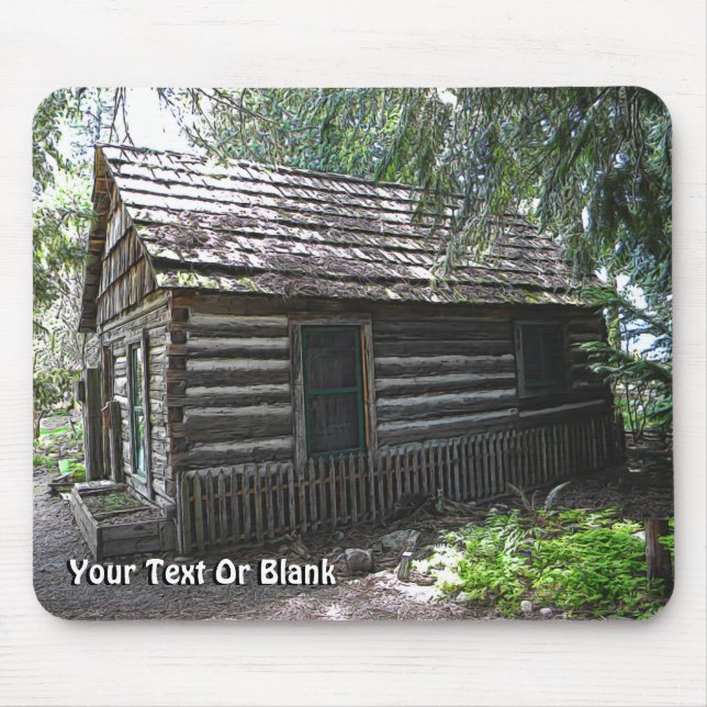 Log Cabin Mouse Pad (Front)