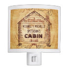 Log Cabin Personalised Faux Wood