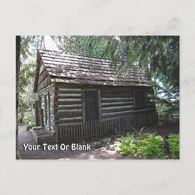 Log Cabin Postcard (Front)