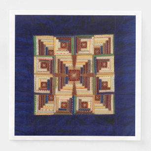 Log Cabin quilt Napkin