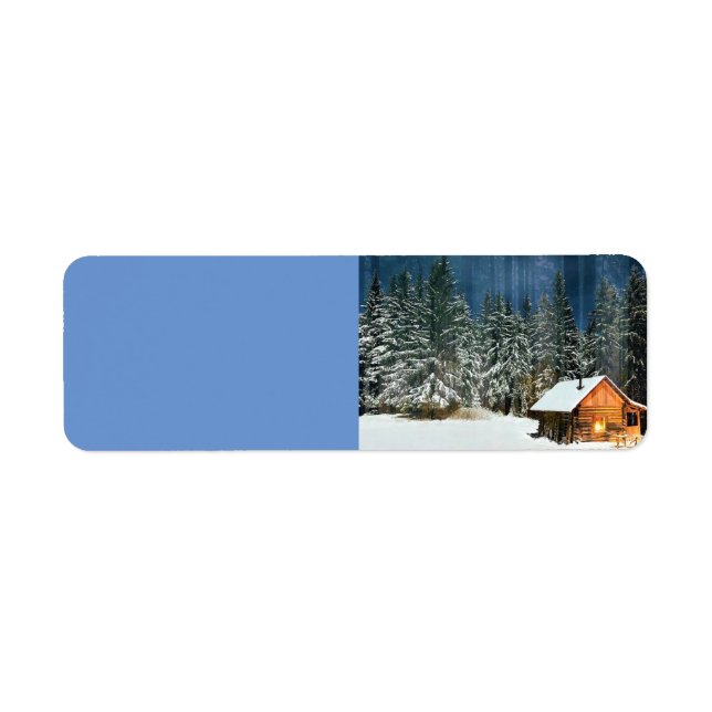 Log Cabin Return Address Label (Front)