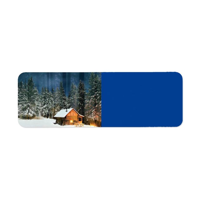 Log Cabin Return Address Label (Front)