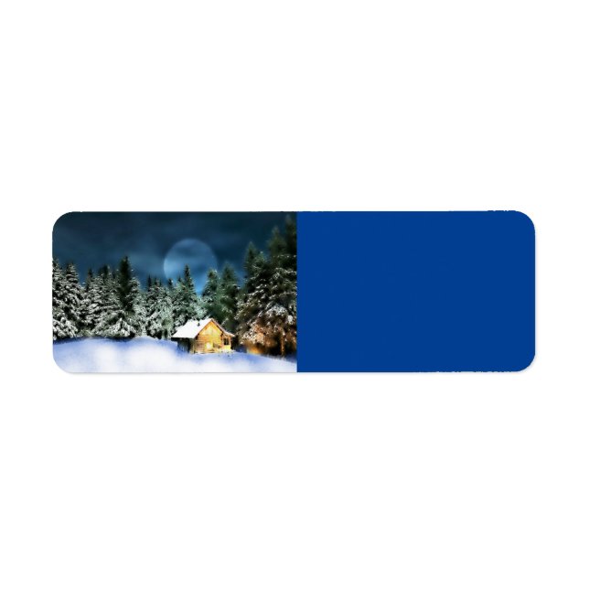 Log Cabin Return Address Label (Front)