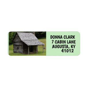 LOG CABIN RETURN ADDRESS LABELS
