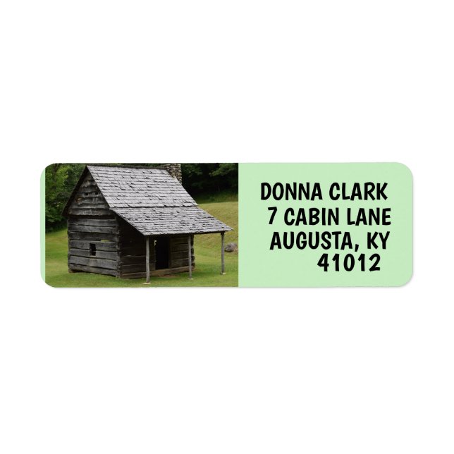 LOG CABIN RETURN ADDRESS LABELS (Front)