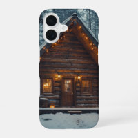 LOG CABIN SNOW OTTER BOX IPHONE CASE