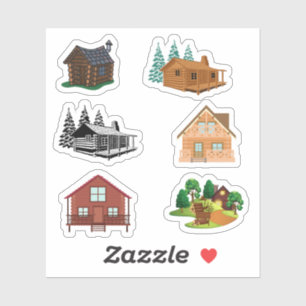 Log Cabin Stickers