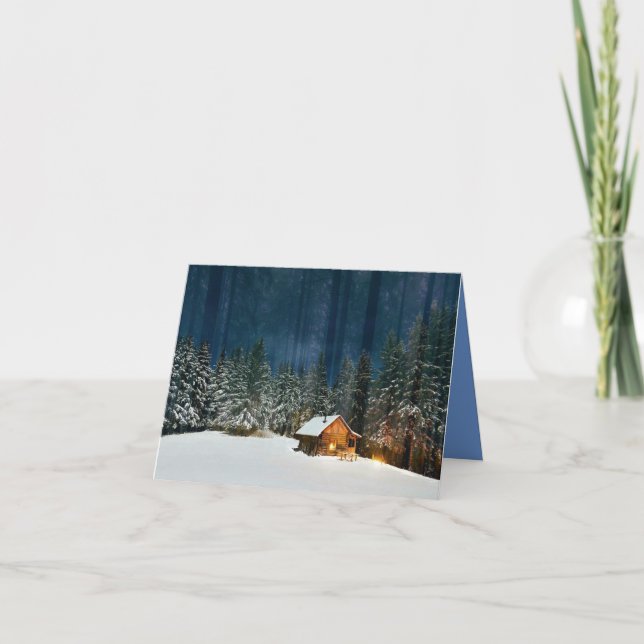 Log Cabin Thank You Card (Front)