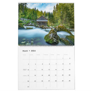 Log Cabin Whispers: A Year of Rustic Retreats  Calendar