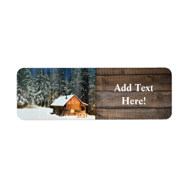 Log Cabin Wilderness Label Return Address Label (Front)
