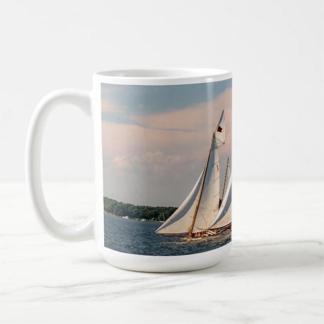 Log Canoe Race Mug (Left)