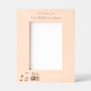 Log Haul Driver  Memorial Keepsake  Etched Frames