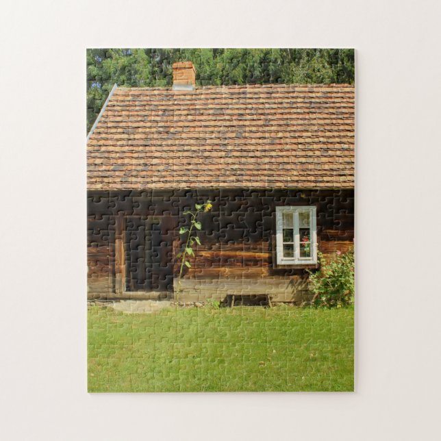 LOG HOUSE TINY HOUSE JIGSAW PUZZLE (Vertical)