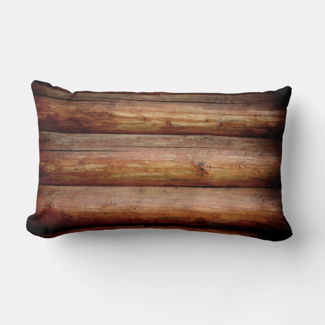 LOG LUMBAR CABIN PILLOW (Front)