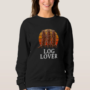 Log Sea Animals Otter Marine Creature Sea Otter Sweatshirt