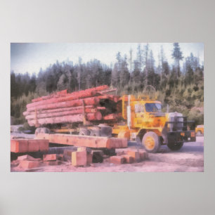 Log Truck print