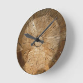 LOG WOOD  | natural tree sliced Round Clock (Angle)