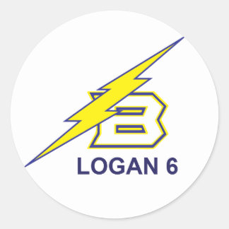 LOGAN 6 CLASSIC ROUND STICKER
