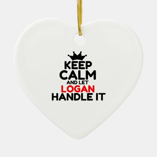 LOGAN CERAMIC ORNAMENT (Front)