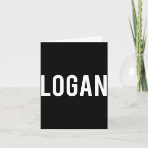 Logan - Cool New Funny Name Fan Gift Tee  Card