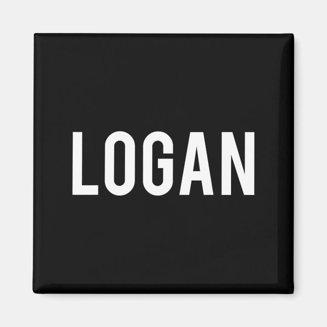 Logan - Cool New Funny Name Fan Gift Tee  Magnet (Front)
